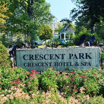 Crystal Dining Room - sign for crescent park crescent hotel and spa - American Near Me - Eureka Springs, Arkansas