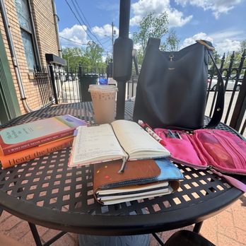 Birdie Books - Sitting on the patio at Birdie Books - Bookstores Near Me - Westerville, Ohio