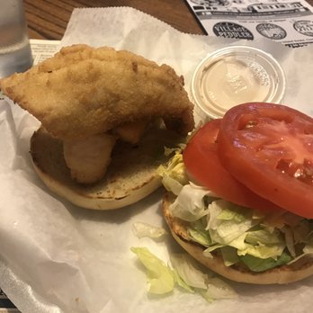 The Village Pump - Walleye Sandwich (Fish) -- Friday afternoon, 16 October 2020. - American Near Me - Kelleys Island, Ohio