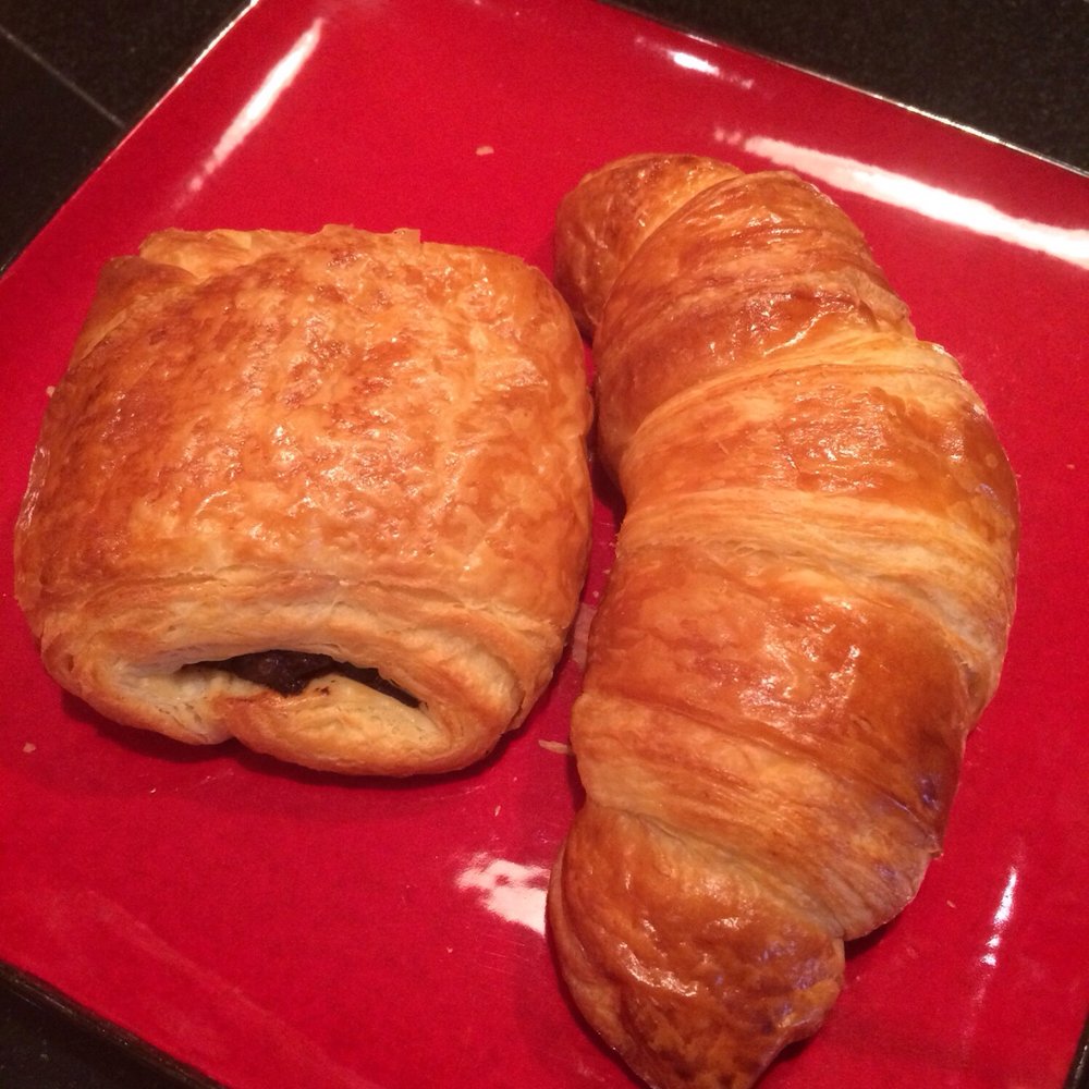 Detour Bakery - Chocolate croissant ($2.75) and plain croissant ($2.50) - Bakeries Near Me - Denver, Colorado