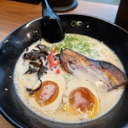 Tonkotsu with ajitama (marinated egg, extra) Tonkotsu with ajitama (marinated egg, extra)