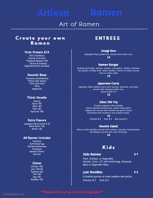 Menu photo 8 Artisan Ramen Milwaukee, WI Menu photo 8 Artisan Ramen Milwaukee, WI