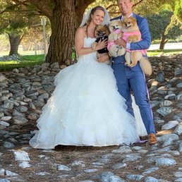 Our wedding day being so happy!! Thank you PJ
