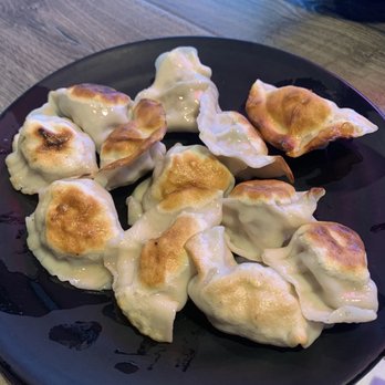 Palace Dumplings - Pork and chive dumplings pan fried - Chinese Near Me - Wappingers Falls, New York Palace Dumplings - Pork and chive dumplings pan fried - Chinese Near Me - Wappingers Falls, New York