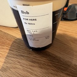 Starbucks - My Nitro, for here, CAFE cup... item: 1-3