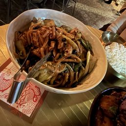 Wok Charred Udon Noodles with Tofu Bok Choy