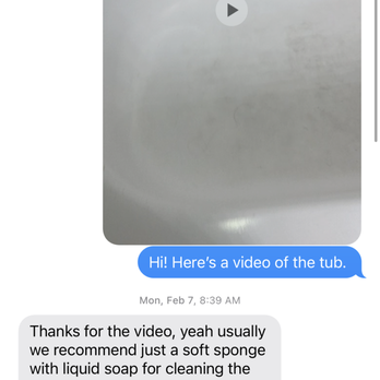 Florida Bathtub Refinishing - Conversation between Jorge and I after I contacted him about the issues. - Refinishing Services Near Me - Miami, Florida Florida Bathtub Refinishing - Conversation between Jorge and I after I contacted him about the issues. - Refinishing Services Near Me - Miami, Florida
