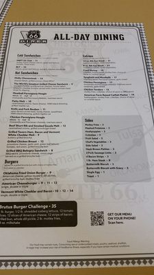 Menu photo 2 Route 66 Diner Catoosa, OK