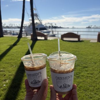 Carmen's Coffee Company - Chilled caramel latte and Chilled strawberry latte - Coffee & Tea Near Me - Long Beach, California Carmen's Coffee Company - Chilled caramel latte and Chilled strawberry latte - Coffee & Tea Near Me - Long Beach, California