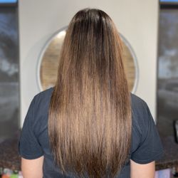 All Ways Hair by Toni Miller - Ombré with color matching extensions