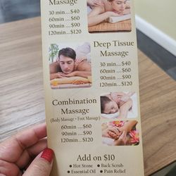 Lucky Massage - Services 03/2025.