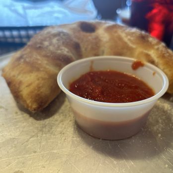 Amici - Madison - Cheese calzone- I ordered it that way but there was only cold mozzarella in it... no ricotta. - Pizza Near Me - Madison, Georgia