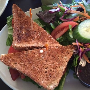 Tommy's Cafe - Bacon, lettuce, tomato, avocado, and cheese on multi grain toast with fresh green salad - Breakfast & Brunch Near Me - North Vancouver, British Columbia Tommy's Cafe - Bacon, lettuce, tomato, avocado, and cheese on multi grain toast with fresh green salad - Breakfast & Brunch Near Me - North Vancouver, British Columbia