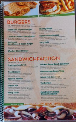 Menu photo 5 Jeremiah's Mount Dora, FL