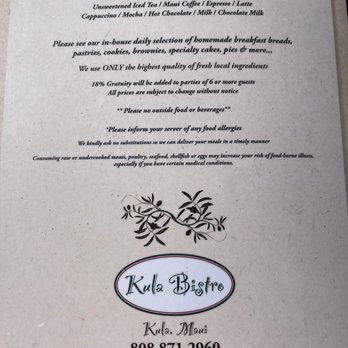 Kula Bistro - Italian Near Me - Kula, Hawaii
