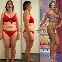 Angelina Margo - For her 60th birthday she worked with me to lose over 50lbs. naturally! No medication, just knowledge with the right training program.