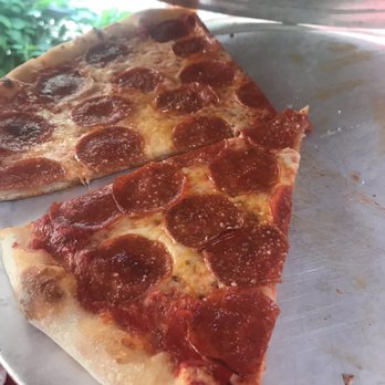 Home Slice Pizza - Basic pepperoni pizza with pecorino romano- so good! - Pizza Near Me - Austin, Texas Home Slice Pizza - Basic pepperoni pizza with pecorino romano- so good! - Pizza Near Me - Austin, Texas