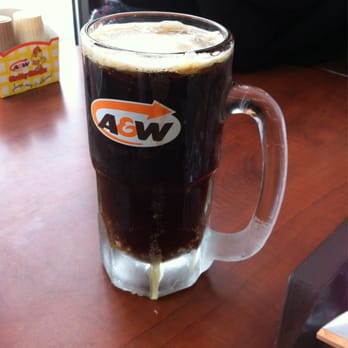 A&W - a glass of beer on a table - Fast Food Near Me - Orillia, Ontario