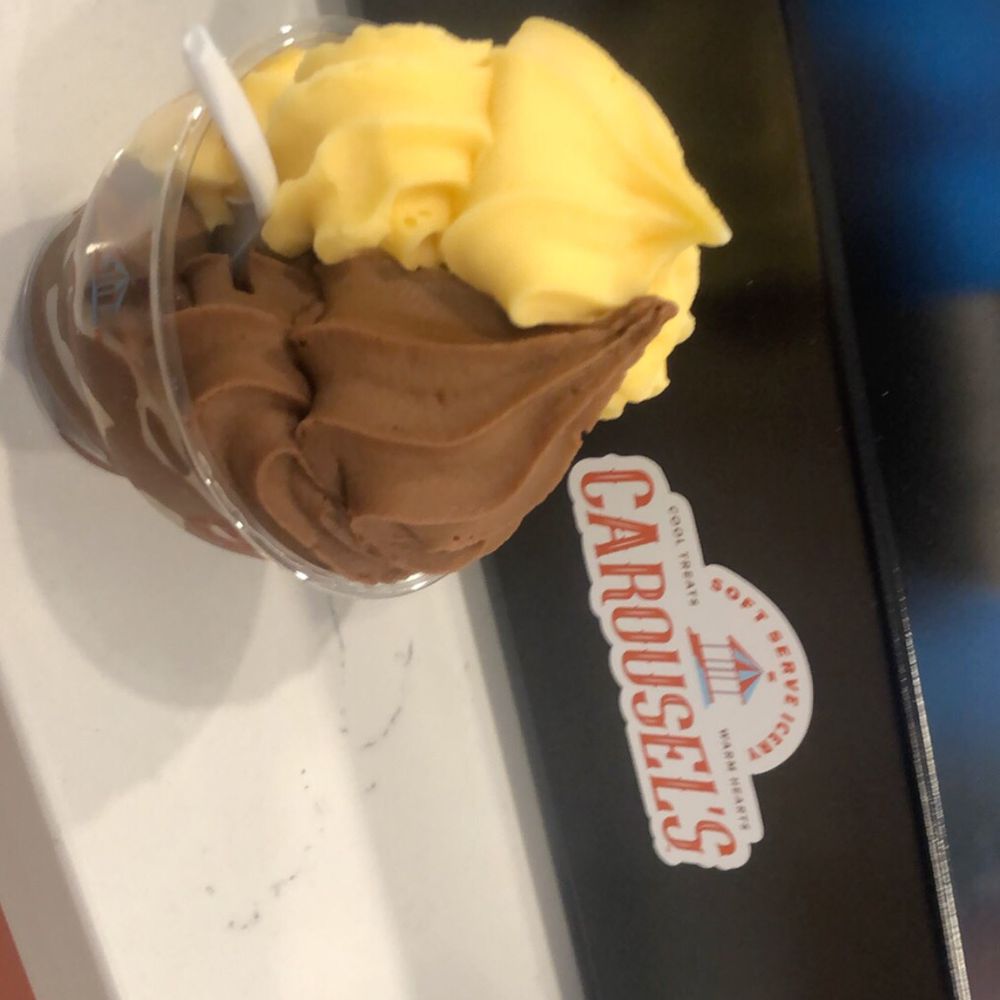 Carousel's Soft Serve Icery - Chocolate and mango mix! - Ice Cream & Frozen Yogurt Near Me - Bradenton, Florida Carousel's Soft Serve Icery - Chocolate and mango mix! - Ice Cream & Frozen Yogurt Near Me - Bradenton, Florida