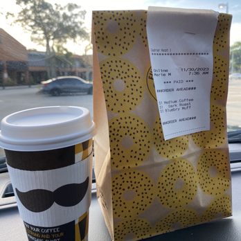 Einstein Bros. Bagels - Dark roast & the best blueberry muffin ever, anywhere! - Bagels Near Me - Weston, Florida