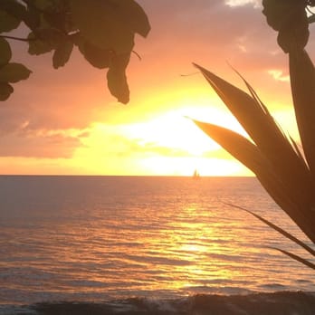 Coconut Palms Inn - Sunset from the patio - Hotels Near Me - Rincon, Puerto Rico