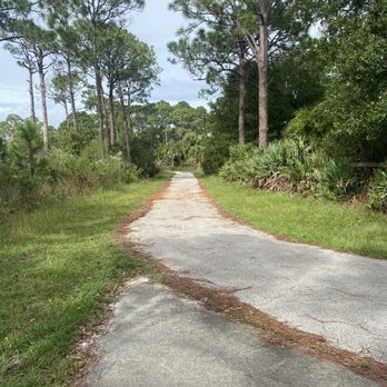 Malabar Scrub Sanctuary Mountain Bike Trails - To the right of the information board sign. - Hiking Near Me - Malabar, Florida Malabar Scrub Sanctuary Mountain Bike Trails - To the right of the information board sign. - Hiking Near Me - Malabar, Florida