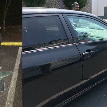 Pronto Auto Glass - My before and after, car got broken into in the gym. - Windshield Installation & Repair Near Me Pronto Auto Glass - My before and after, car got broken into in the gym. - Windshield Installation & Repair Near Me