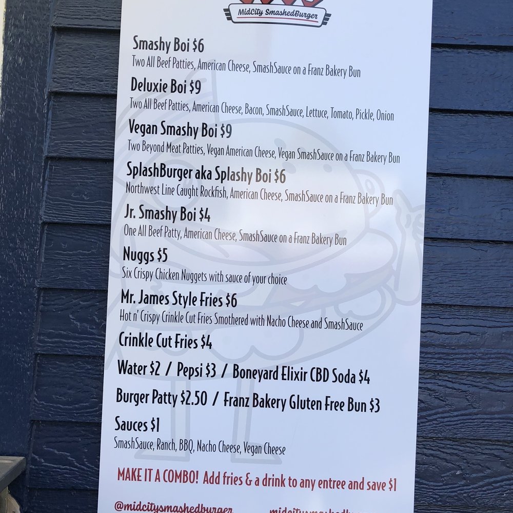 Midcity Smashedburger - Menu - Burgers Near Me - Portland, Oregon Midcity Smashedburger - Menu - Burgers Near Me - Portland, Oregon