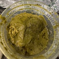 Namaste Austin - Fried Indian cheese with creamy spinach sauce