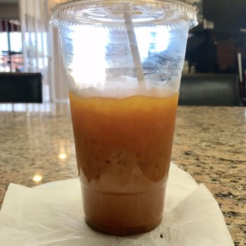 Ahipoki - Thai tea. I'm going to finish this... but not in love. Doesn't have an original taste - Seafood Near Me - Scottsdale, Arizona