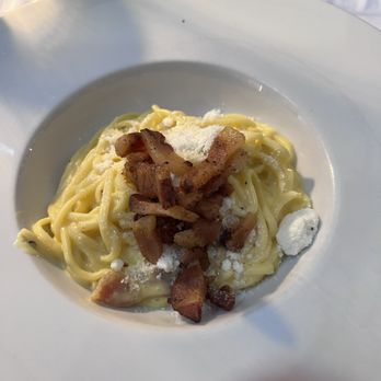 Tartufi & Friends - Pork carbonara.  Fresh pasta and an amazing sauce! - Italian Near Me - Rome, RM