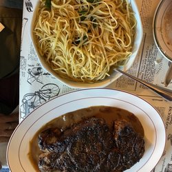 Baby Boomers Cafe - Ribeye steak in Demi-glaze.