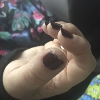 Nails Galore - Thumb nail is already chipped and it's gel - Nail Salons Near Me - Cypress, California Nails Galore - Thumb nail is already chipped and it's gel - Nail Salons Near Me - Cypress, California