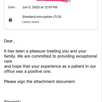 Encino Dentistry - Rebutting the statement of Dr. Shermineh Zadeh stating that they have no record of me being a patient there. - General Dentistry Near Me - Encino, California