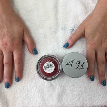C & D Nails - This is dipping powder with sparkling and two holographic on red - Nail Salons Near Me - Natick, Massachusetts C & D Nails - This is dipping powder with sparkling and two holographic on red - Nail Salons Near Me - Natick, Massachusetts