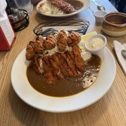 Signature Chicken Katsu Curry with added Kakifry Oysters