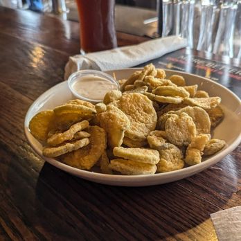 More Better Restaurant & Beer Hall - Fried pickles, quite delicious! - American Near Me - Round Hill, Virginia