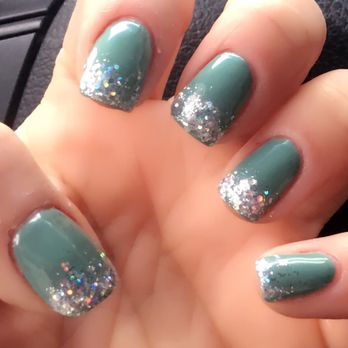 Stop 4 Nails - Moss green ombré done by Michelle - Nail Salons Near Me - Bellevue, Washington Stop 4 Nails - Moss green ombré done by Michelle - Nail Salons Near Me - Bellevue, Washington