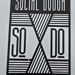 Social Dough - Cool pizza box art.