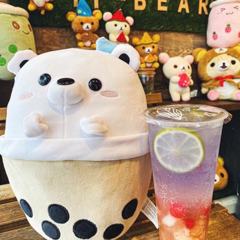 Tibear - Lychee Sparking Drink - Bubble Tea Near Me - Berkeley, California Tibear - Lychee Sparking Drink - Bubble Tea Near Me - Berkeley, California