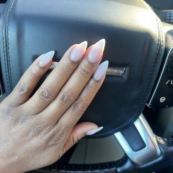 Matrix Nails - Acrylic ombre pink and white - Nail Salons Near Me - Manassas, Virginia Matrix Nails - Acrylic ombre pink and white - Nail Salons Near Me - Manassas, Virginia