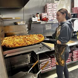 Fox's Pizza Den - Ligonier - Hero Pizza, 54 slices of goodness!!