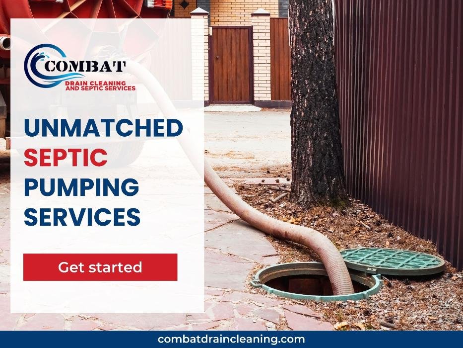 Slide of Combat Drain Cleaning and Septic Services
