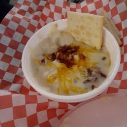 Loaded baked potato soup