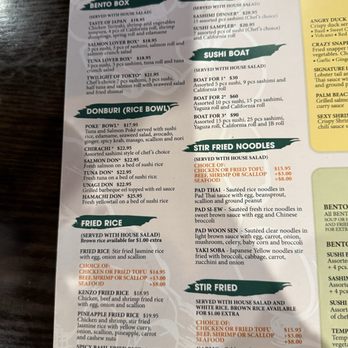 Kenzo Thai Sushi - Menu - Sushi Bars Near Me - Royal Palm Beach, Florida