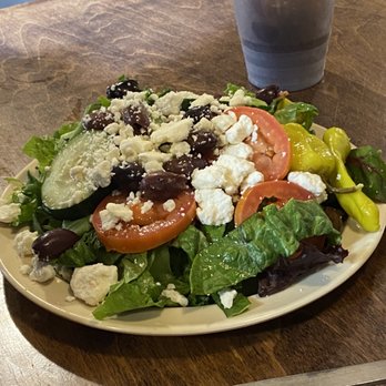 Bruno's Pizza - Greek salad - not from buffet. - Pizza Near Me - Watersound Beach, Florida