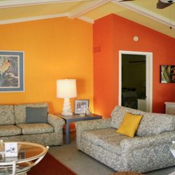 Island Vacations of Sanibel & Captiva - A colorful home interior. Come for fun! Bring the family or invite them for short periods during your stay. Some properties are dog friendly