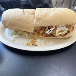 Yum's Cafe - Soft shell crab Po'Boy