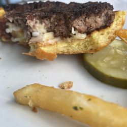 1916 Irish Pub - This was their medium cheese burger