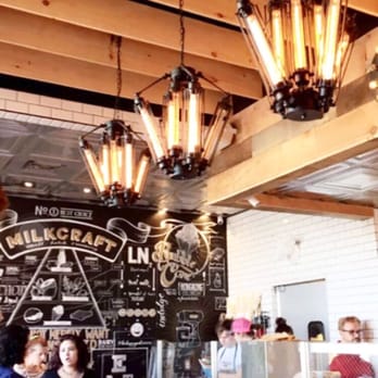 Milkcraft - I love how the inside of this place looks! Very pretty. Very modern. The door said 6 people at a time though. So respect their rules. - Desserts Near Me - Fairfield, Connecticut